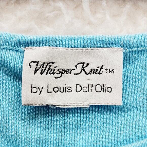 Tank Top Size 1X Aqua Luxury Feel Soft Girl Casual Chic Vacation Ribbed Travel - Picture 9 of 10